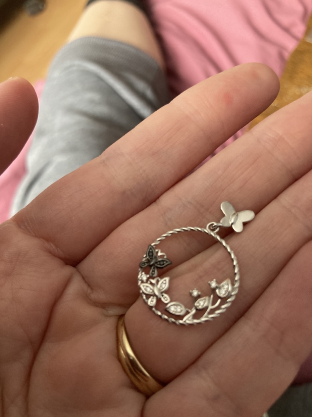 Silver Butterfly Pendant - photo 3