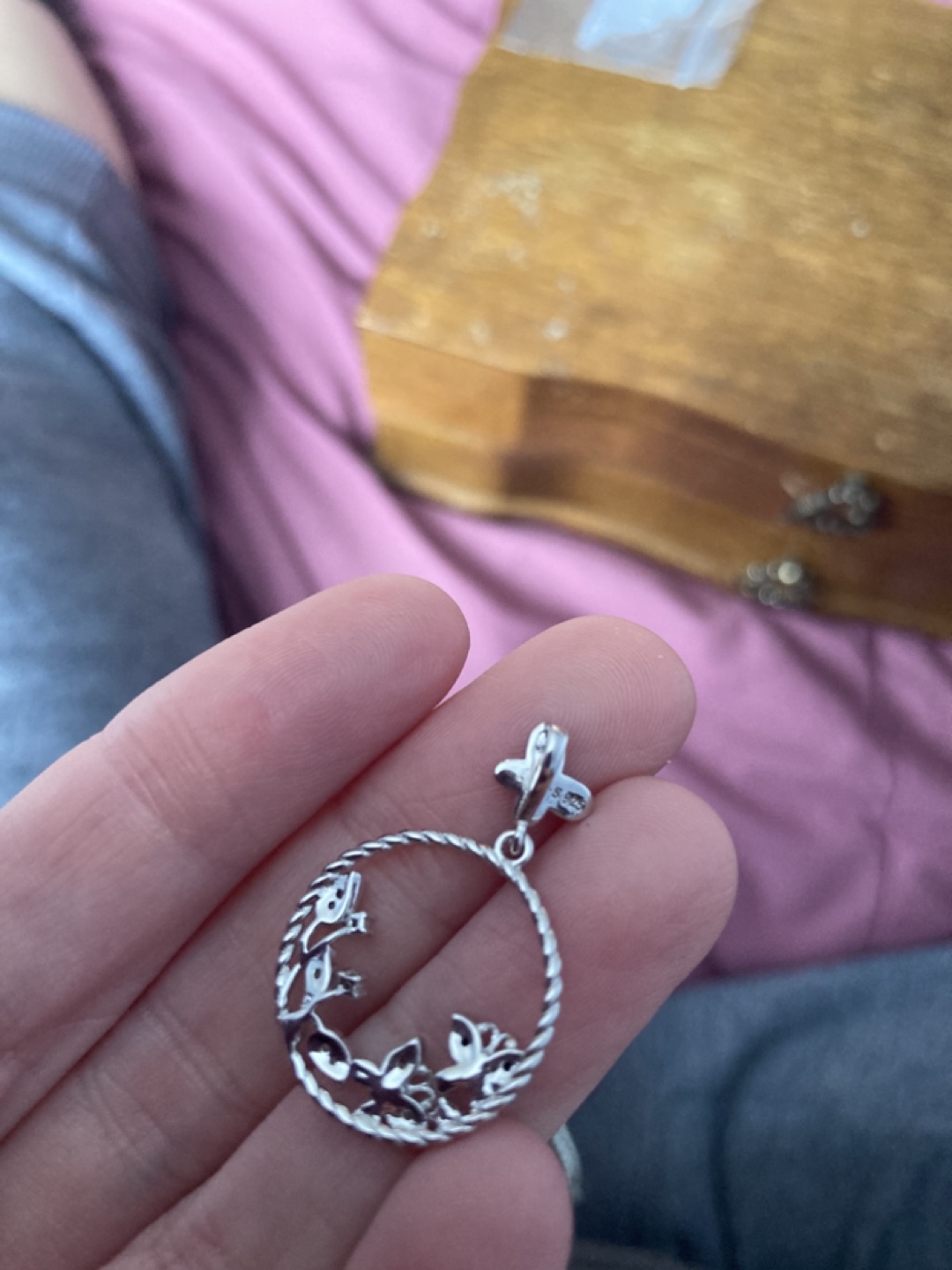 Silver Butterfly Pendant - photo 2