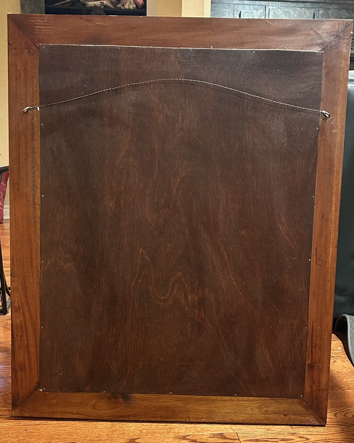 Large Wooden Mirror with Star Accents - photo 2