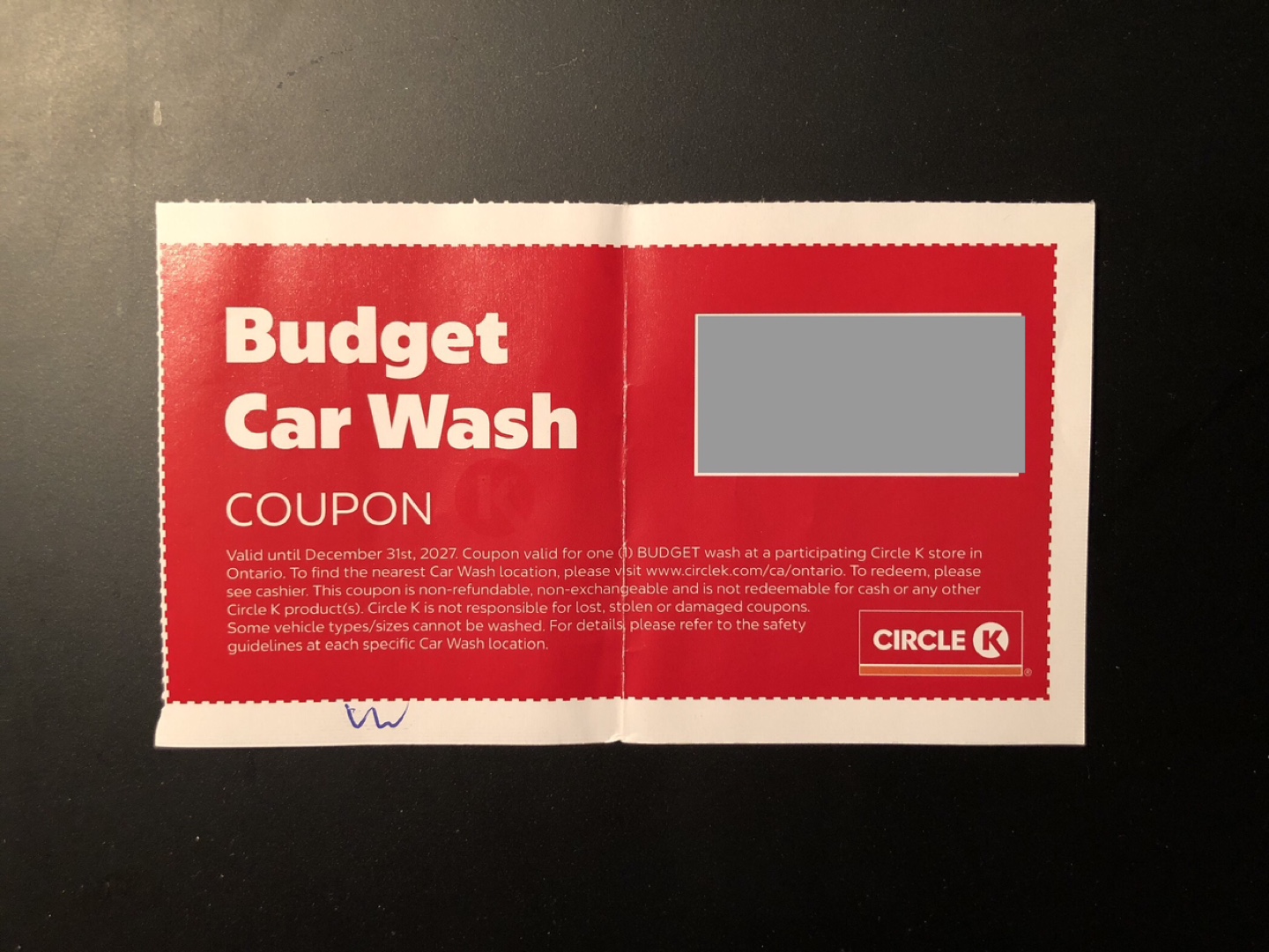 Circle K Budget Car Wash Coupon