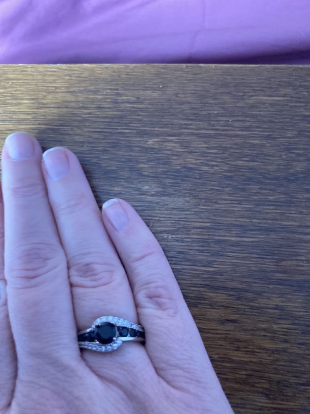 Black stone ring - photo 3