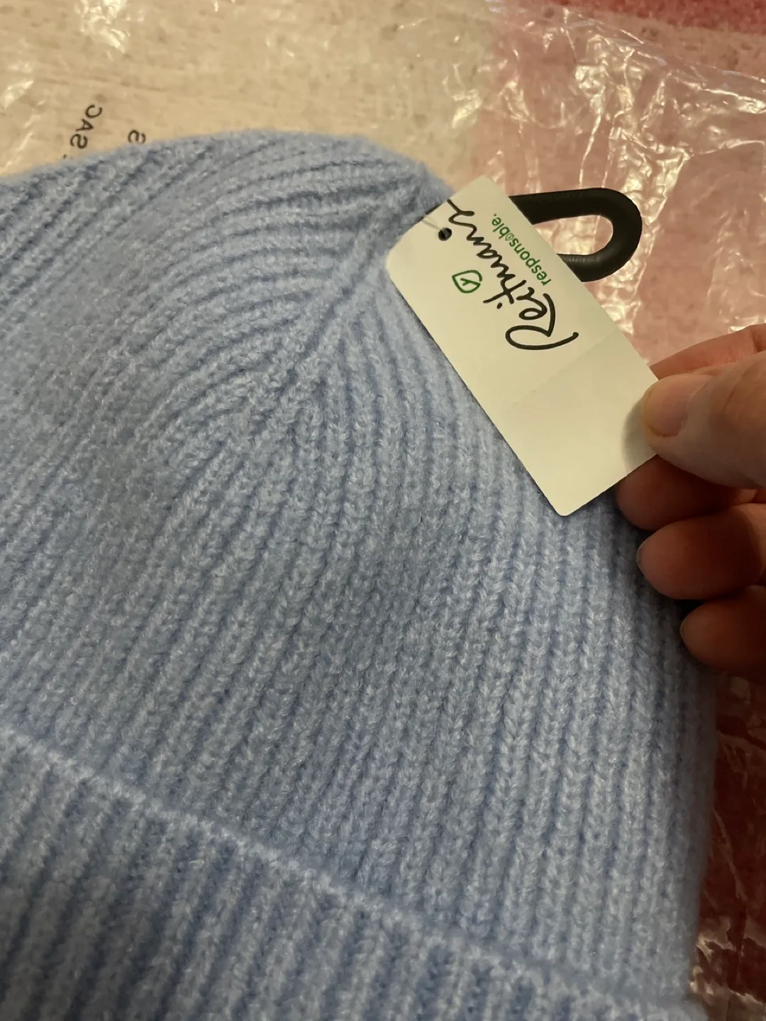 Brand new Blue Knit Beanie image indicator(4)