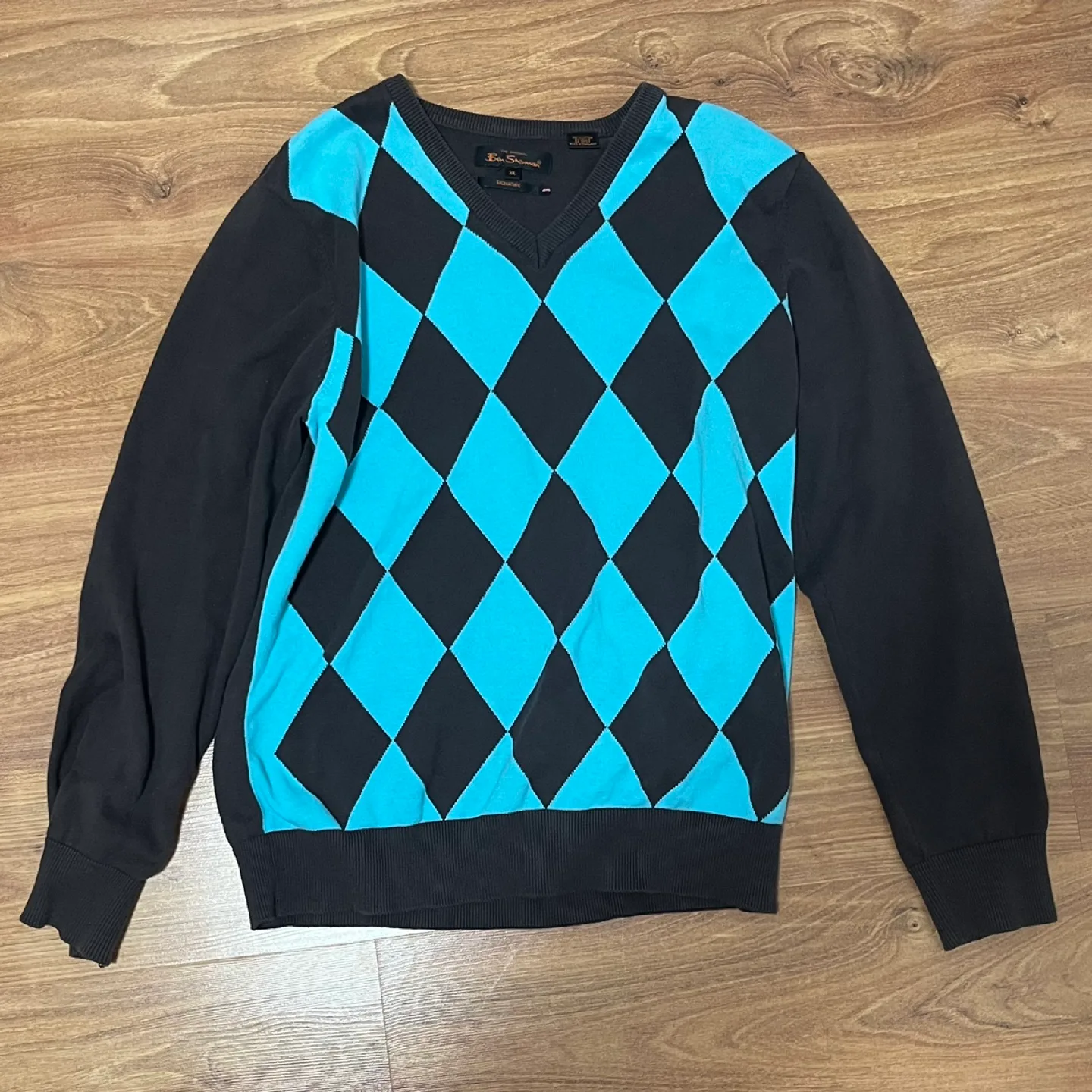Vintage Argyle V-Neck Sweater thumbnail