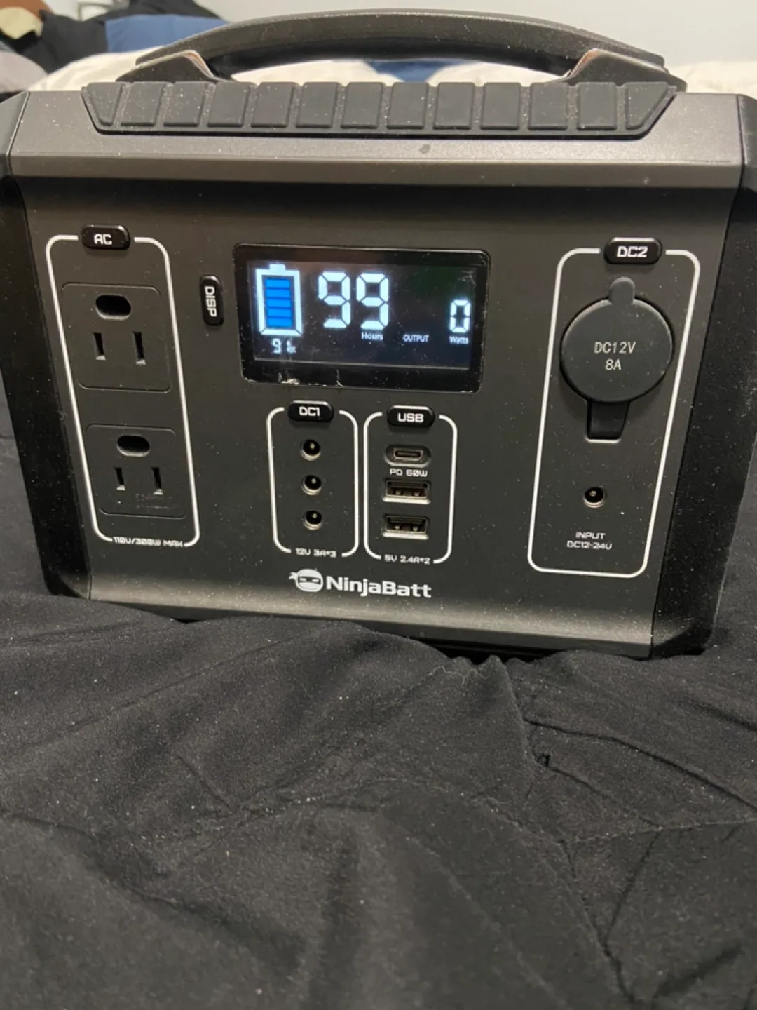 Power station with  folding solar briefcase