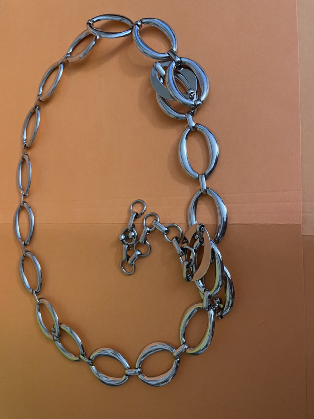 Fashion Silver Chain Belt - photo 4