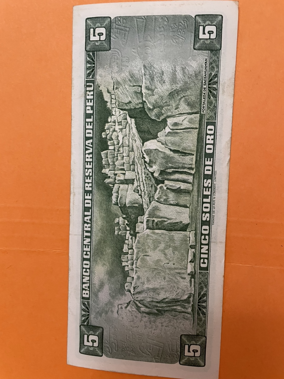 Peruvian 5 Soles Banknote - photo 2