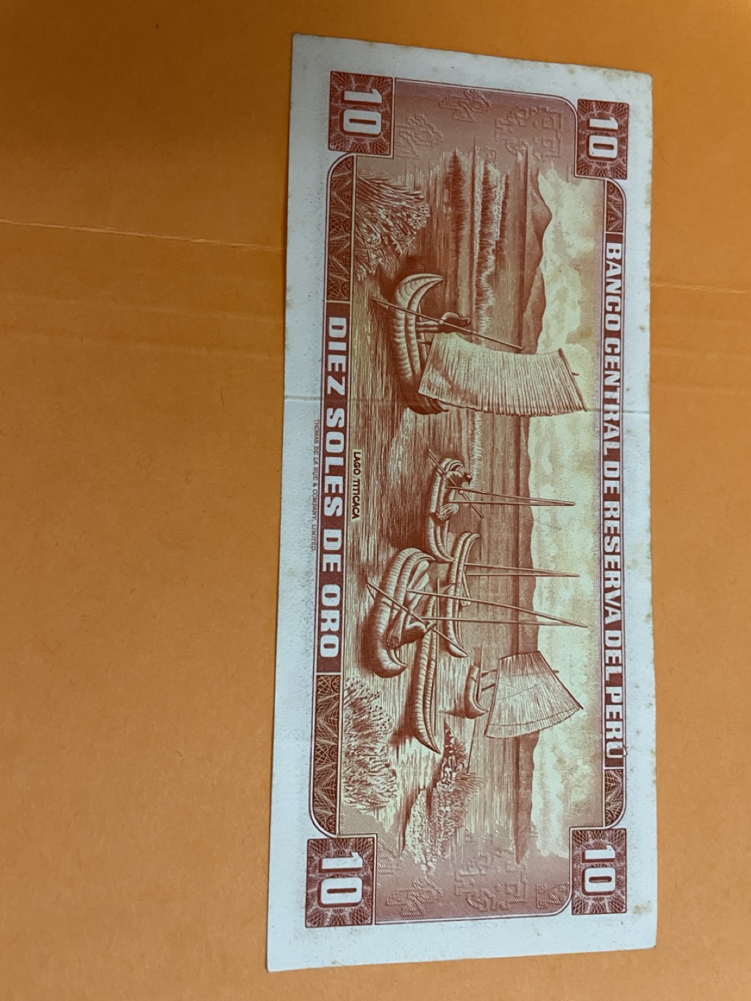 1971 Peruvian 10 Soles de Oro Banknote - photo 2