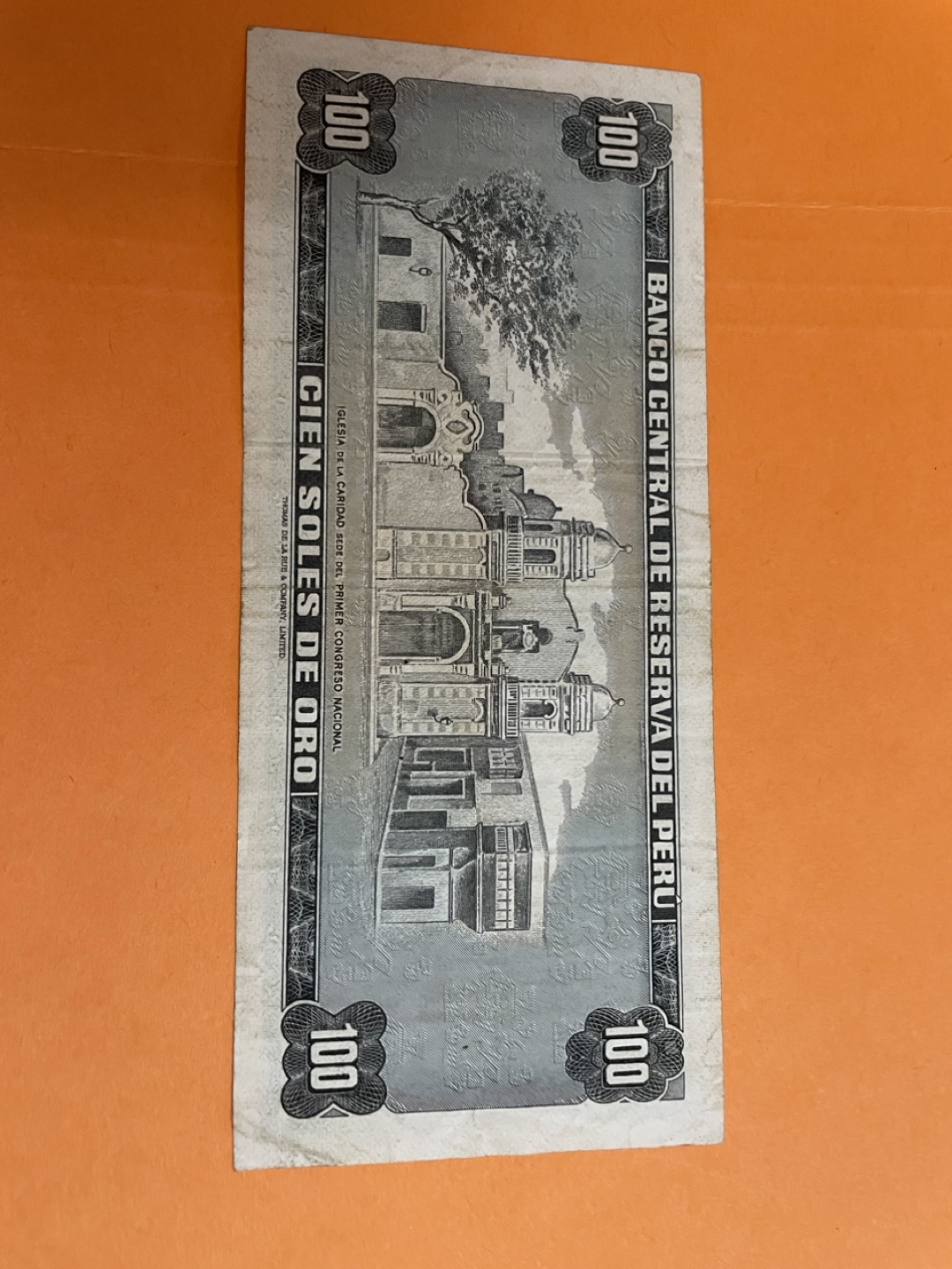 100 Soles de Oro Bank Note - photo 2