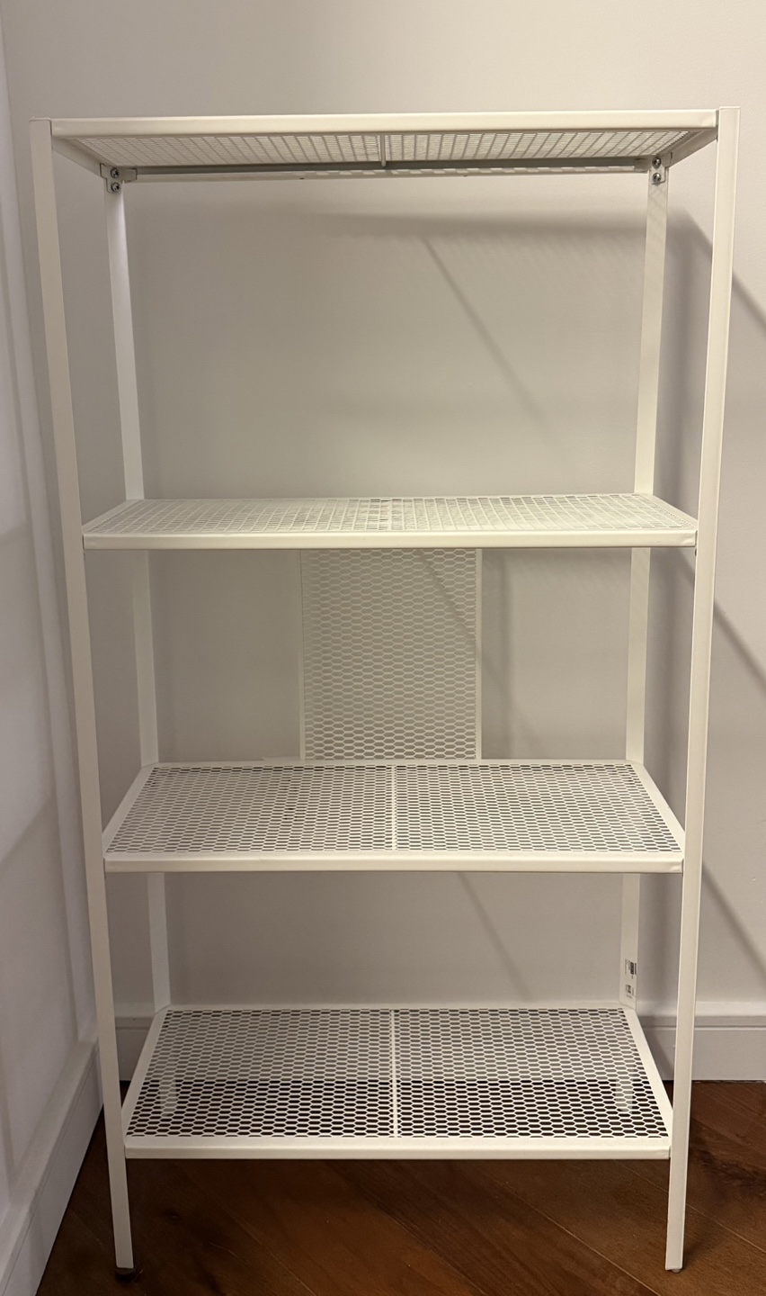 IKEA Baggebo White Metal Shelf Unit - photo 2