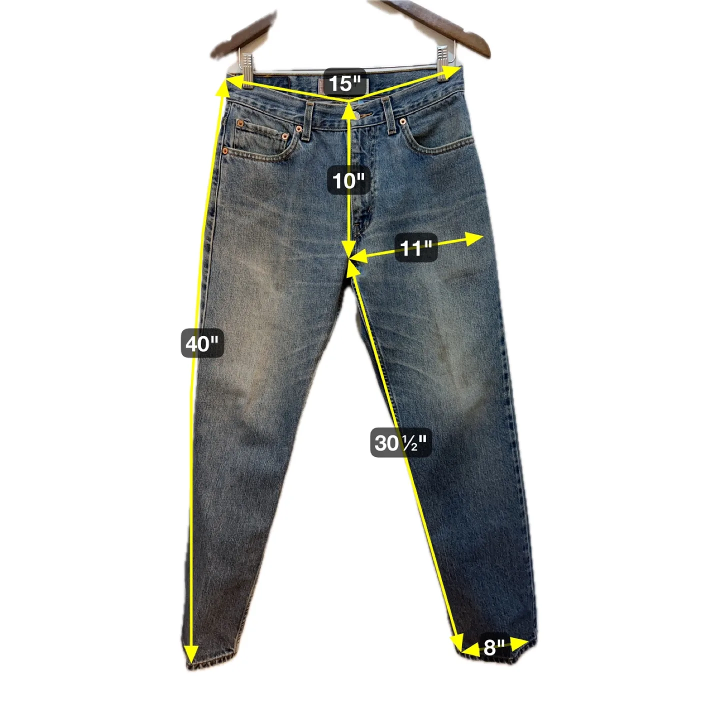 Levi's 505 Regular Fit Jeans (size 30x32) image indicator(3)