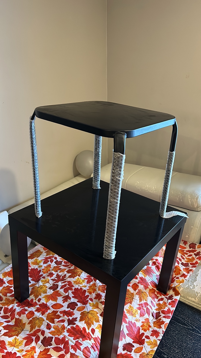 Set of 2 Black IKEA End Tables