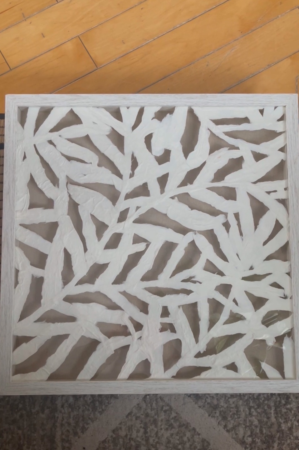 White Framed Wall Decor