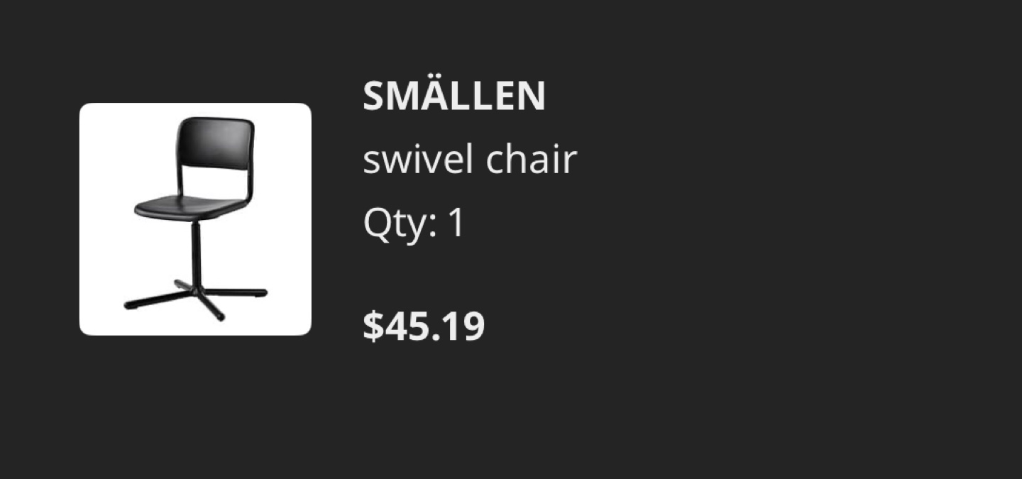 IKEA SMÅLLEN Swivel Chair - photo 4