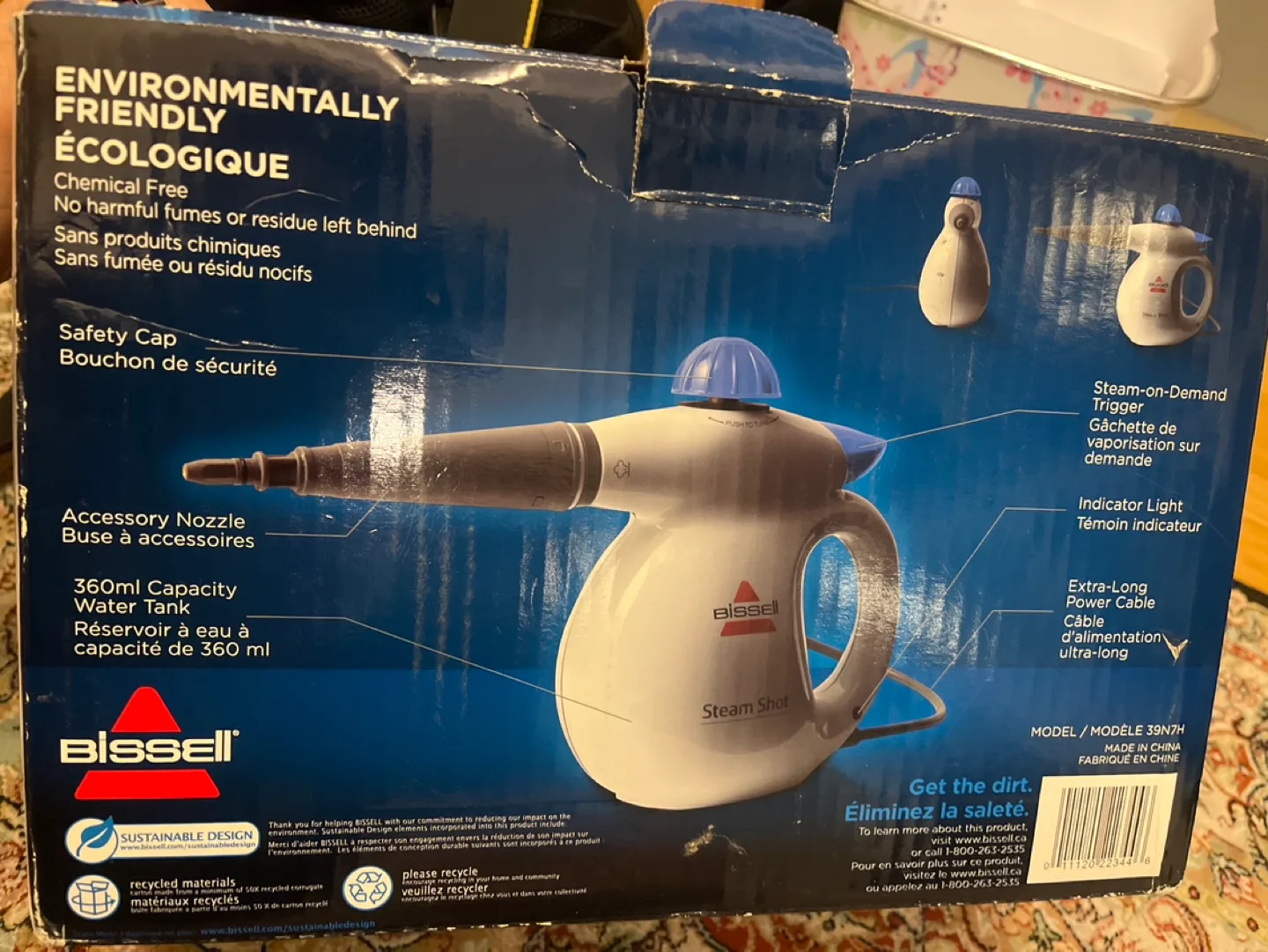 Bissell Steam Shot Handheld Steamer thumbnail