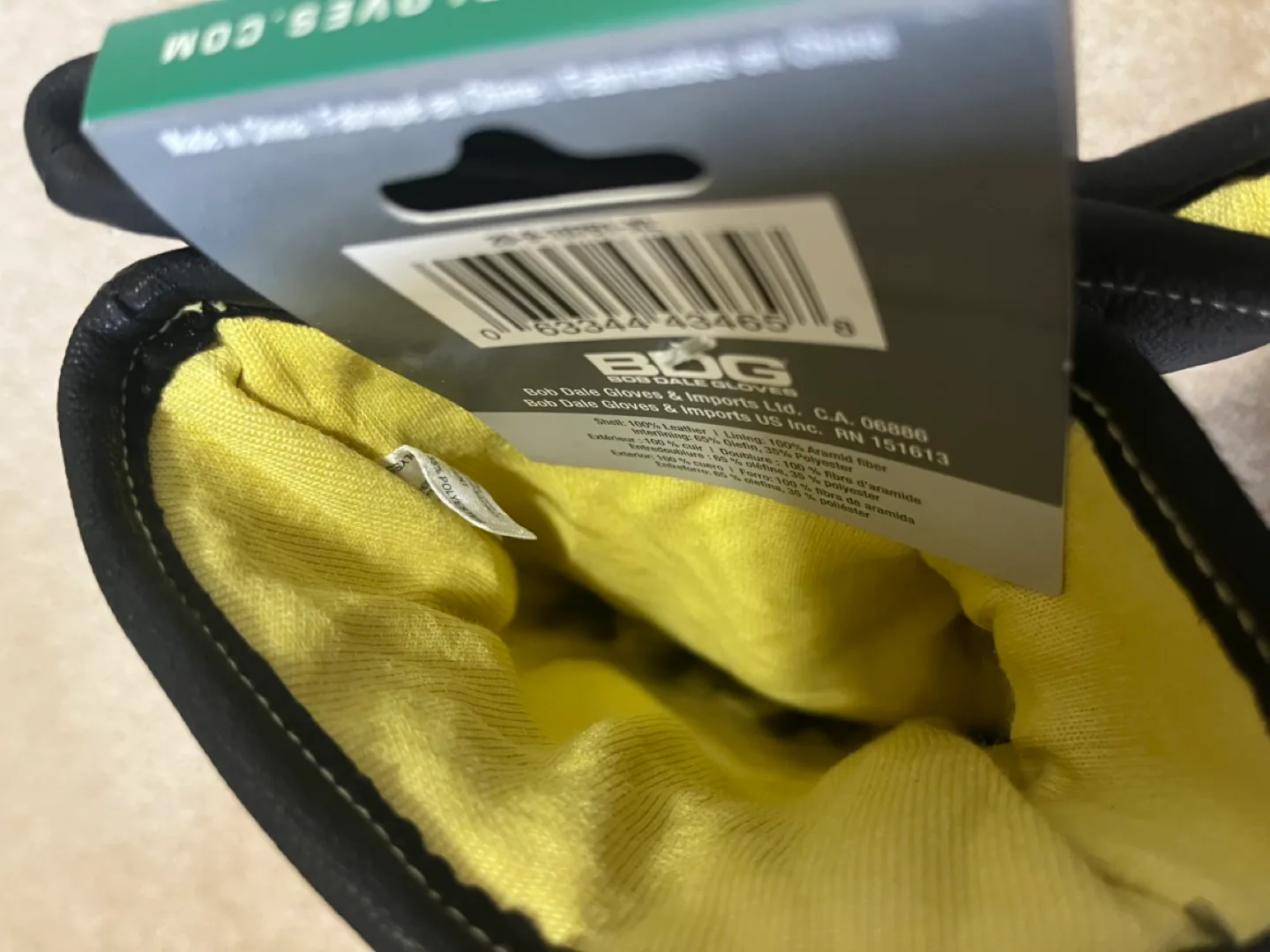 Deny Lined Goatskin Winter Gloves XL/TG image indicator(4)