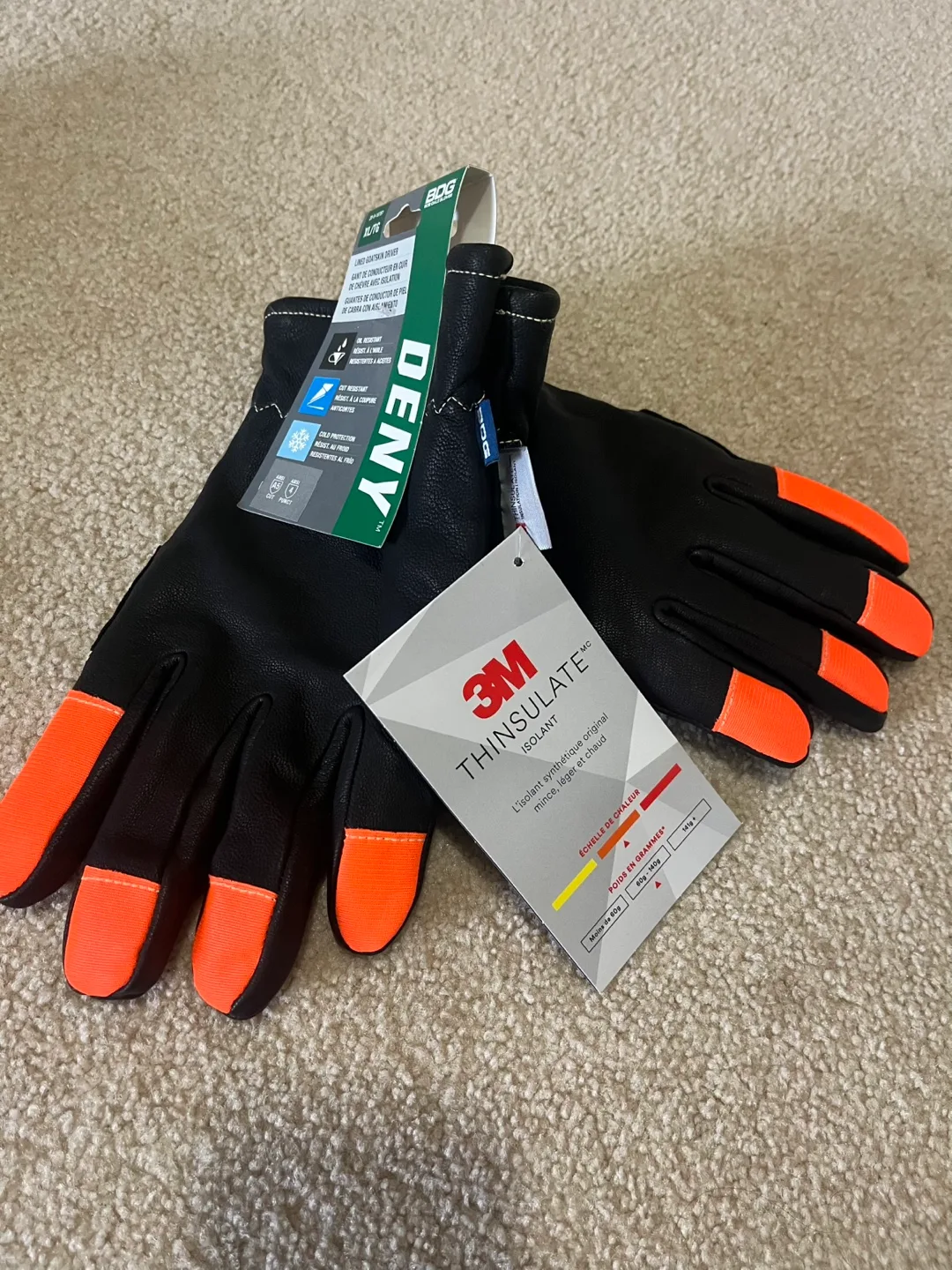 Deny Lined Goatskin Winter Gloves XL/TG image indicator(2)