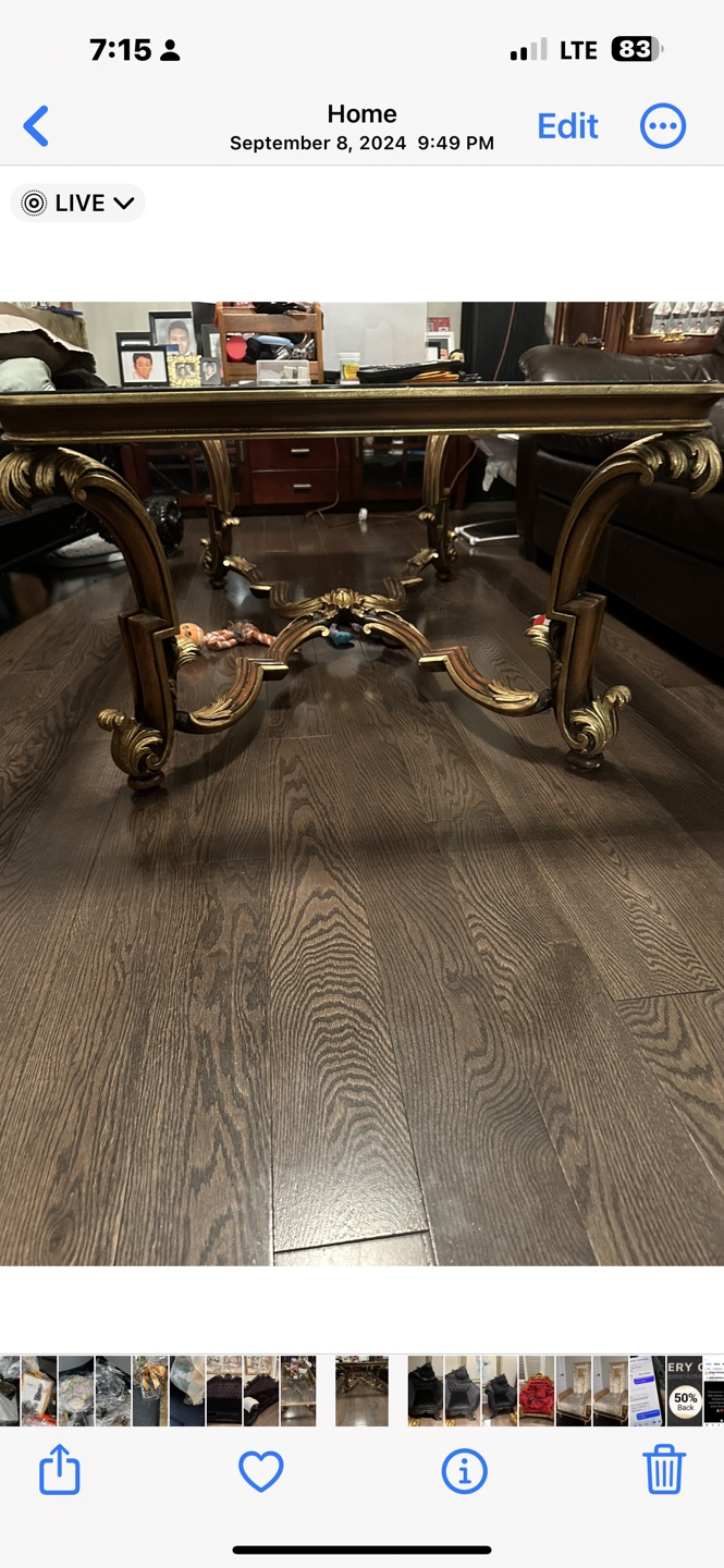 Glass top coffee table - photo 2