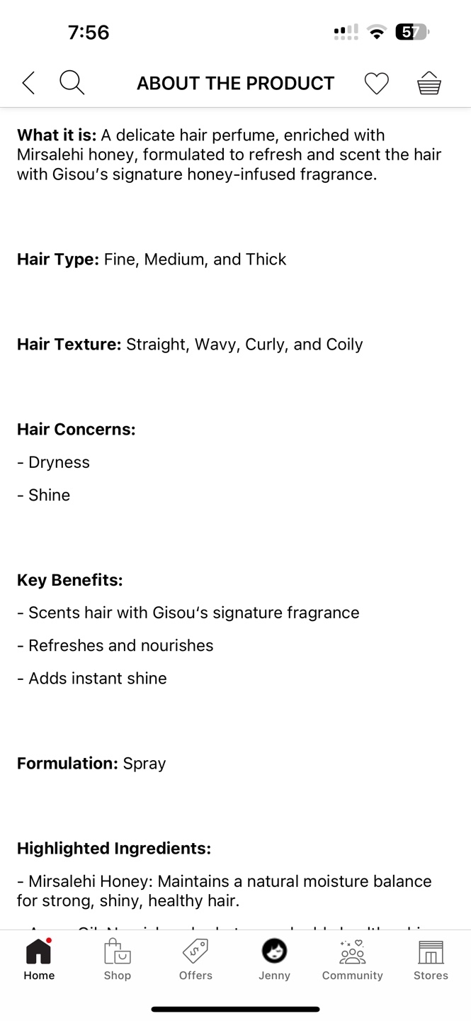 Gisou Honey Infused Hair Perfume - photo 3