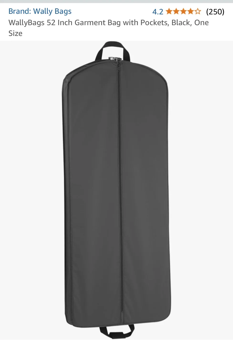 WallyBags 52 Inch Garment Bag with Pockets image indicator(2)