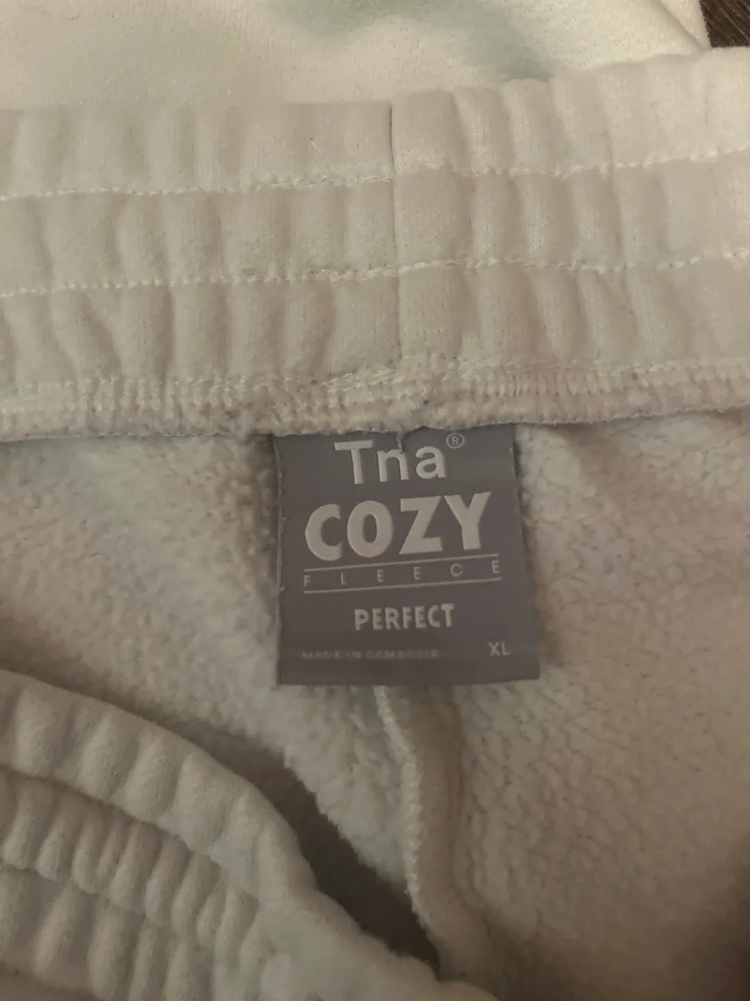 Tna Cozy Fleece White Joggers image indicator(3)