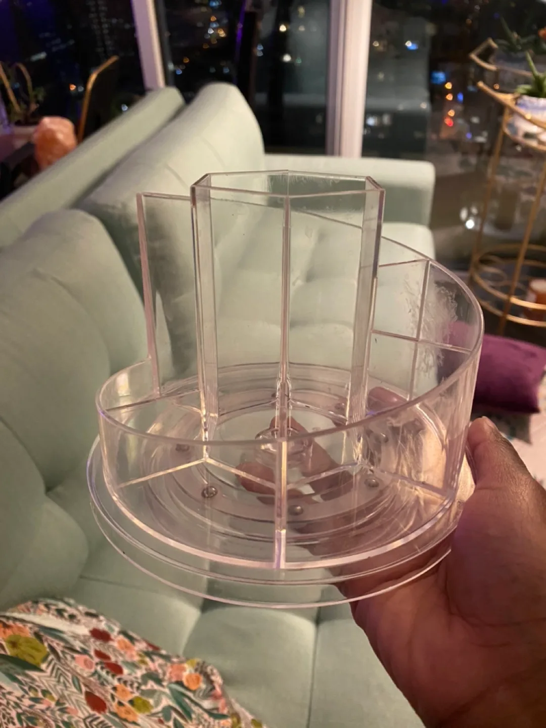 Clear Rotating Makeup Organizer thumbnail