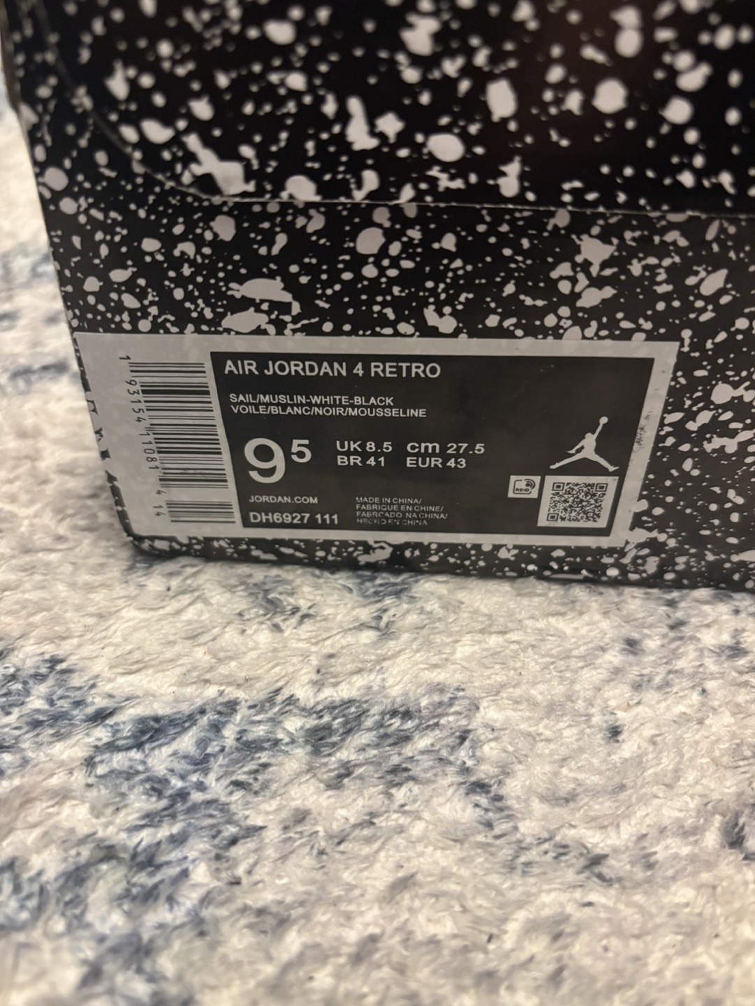 Air Jordan 4 Retro military black Size 9.5 - photo 2