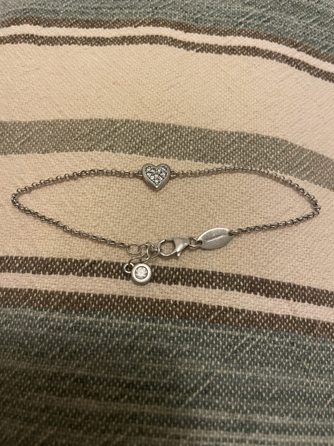 Sterling Silver Heart Bracelet