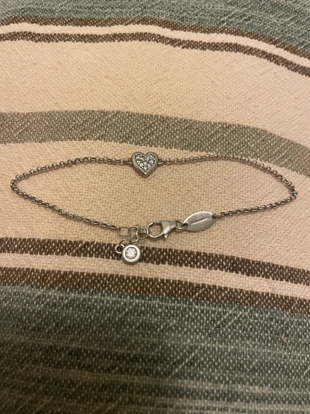 Sterling Silver Heart Bracelet thumbnail