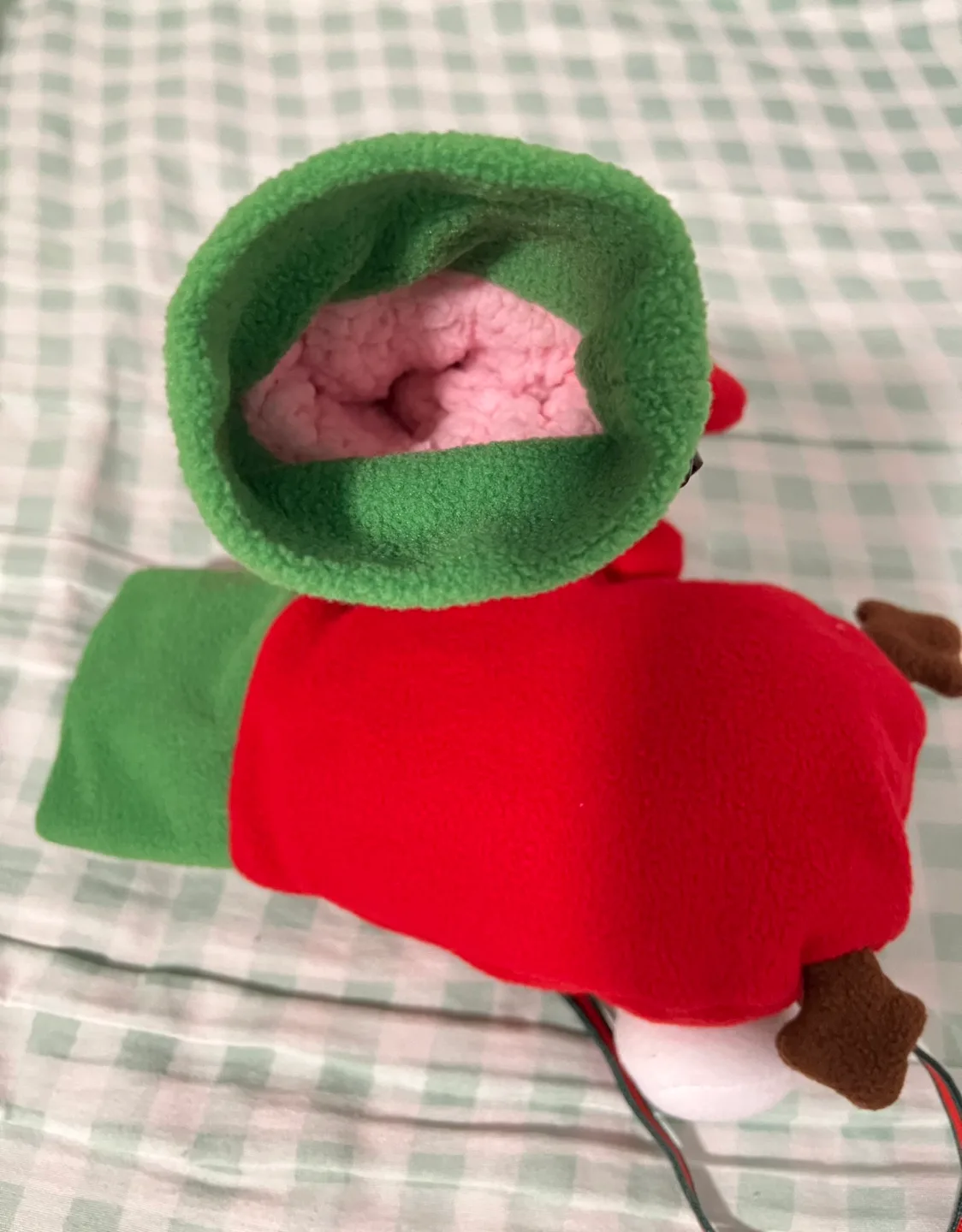 Cute Reindeer Cartoon Mittens with Strap image indicator(4)