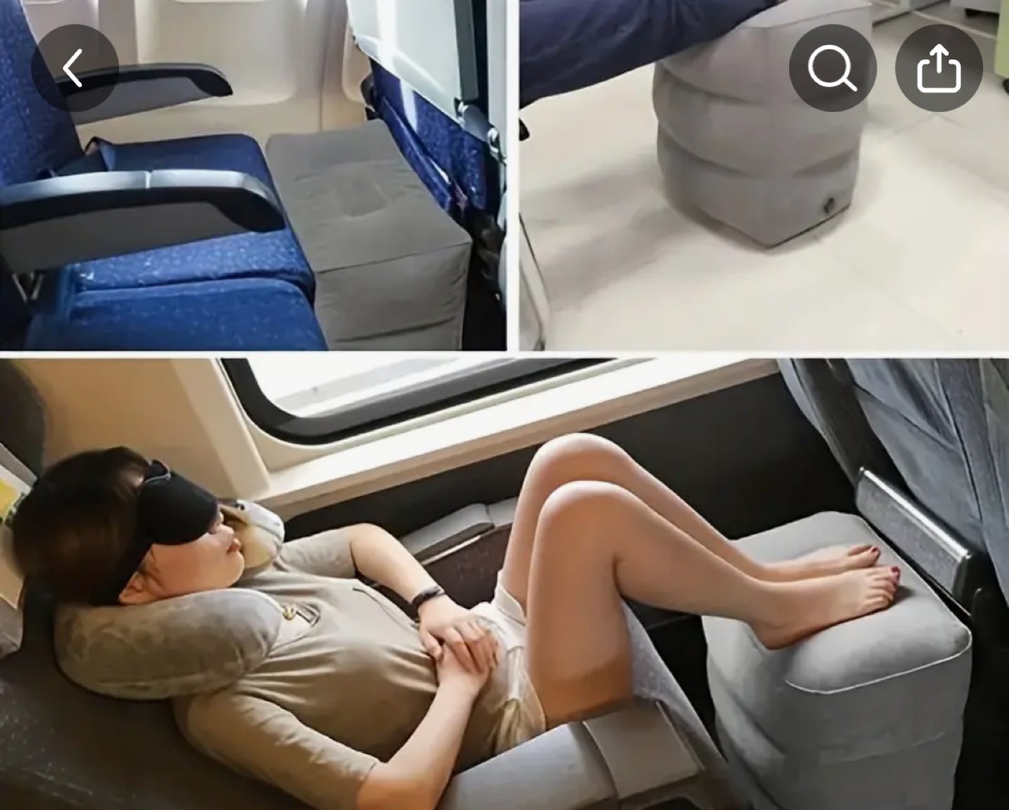 Blow up foot rest pillow (new) - photo 2