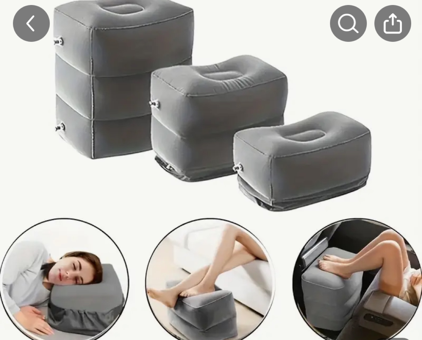 Blow up foot rest pillow (new) - photo 3