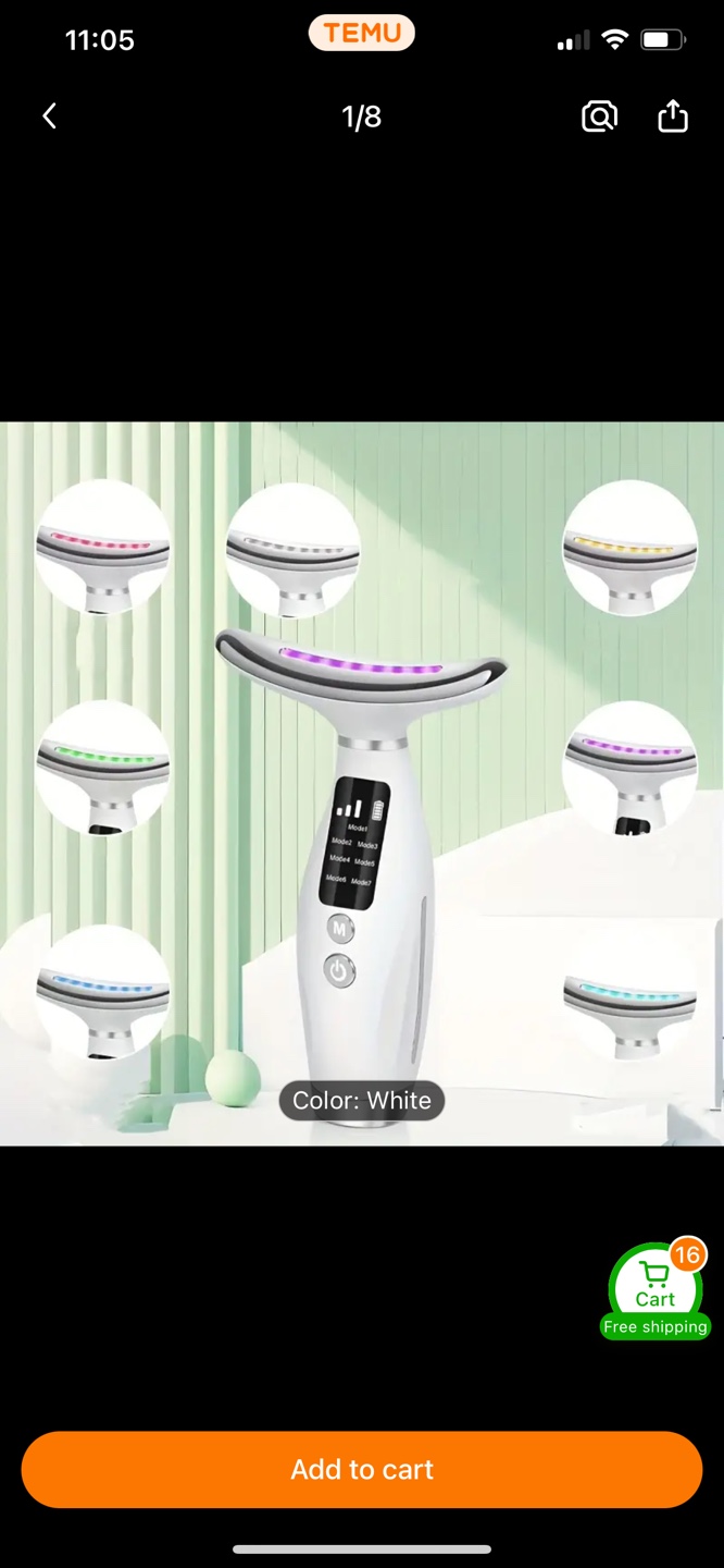 7-LED Facial And Neck Massager, helps with lots of skin issues - photo 2