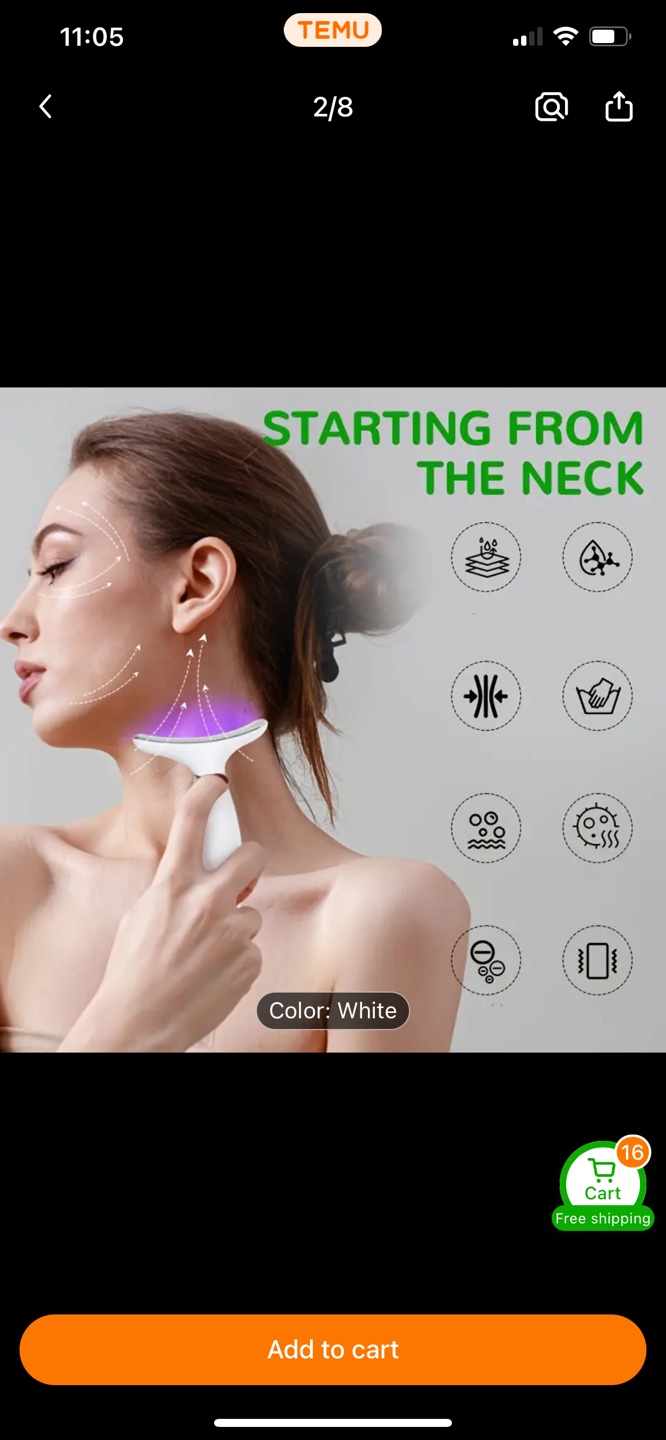 7-LED Facial And Neck Massager, helps with lots of skin issues - photo 4
