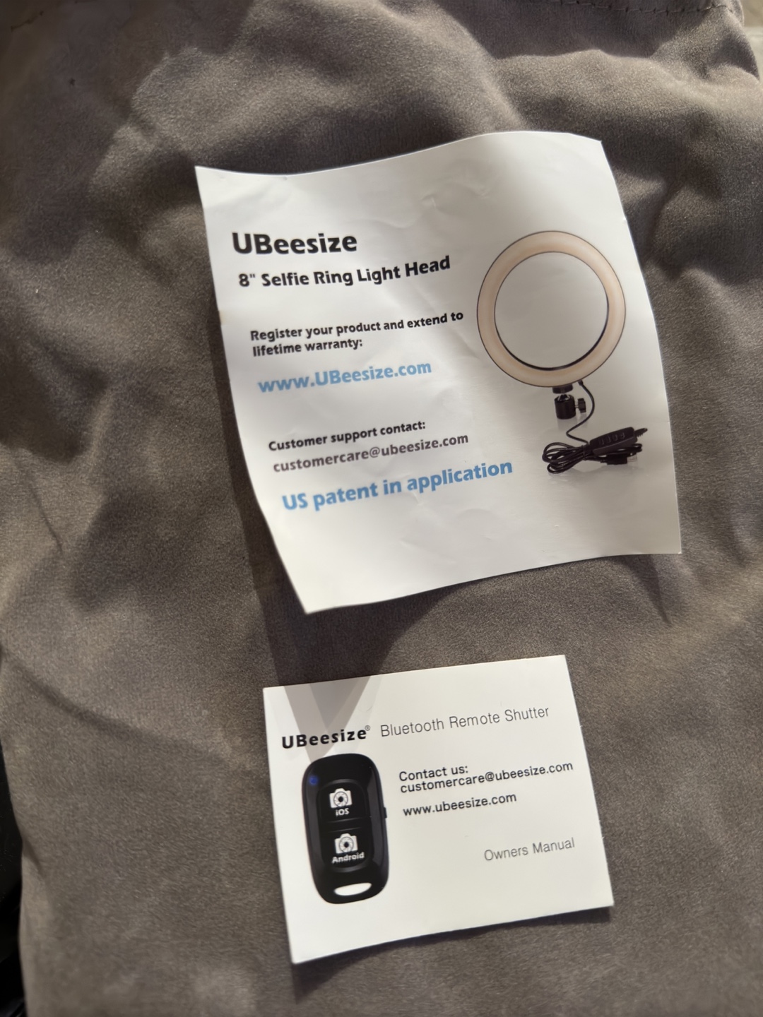 UBeesize 8 inch Selfie Ring Light with Tripod - photo 2