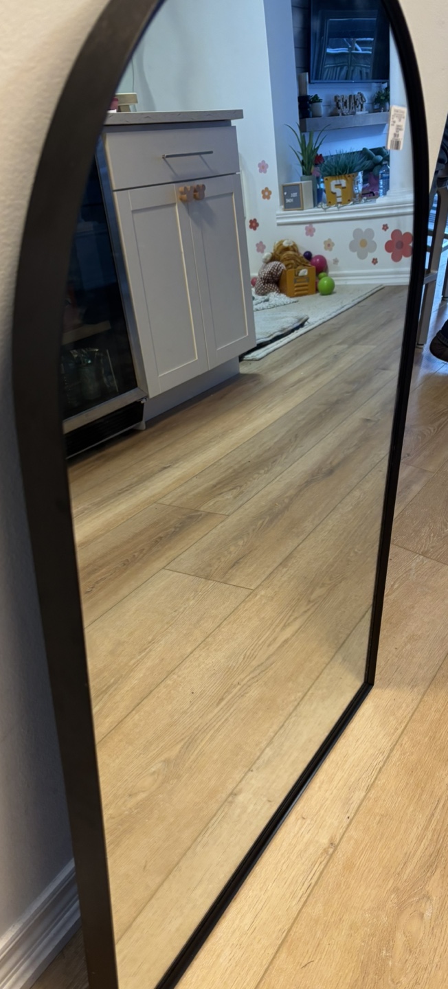 New 36" x 24" black frames arch mirror - photo 2