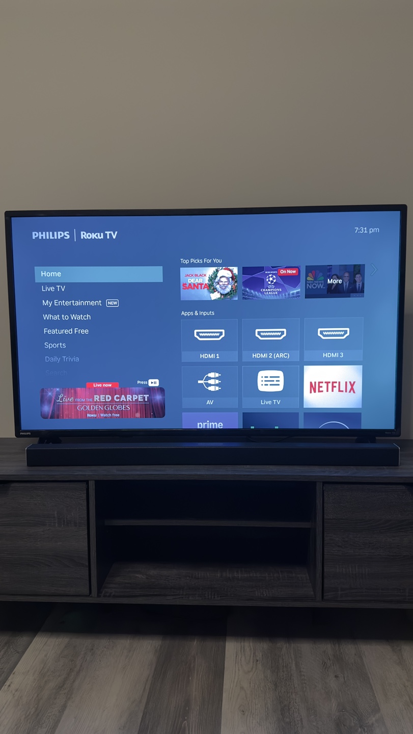 Philips 50" Class 4K Ultra HD (2160p) Roku Smart LED TV - photo 4