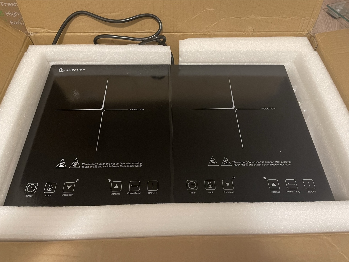 Amzchef Double Induction Cooktop