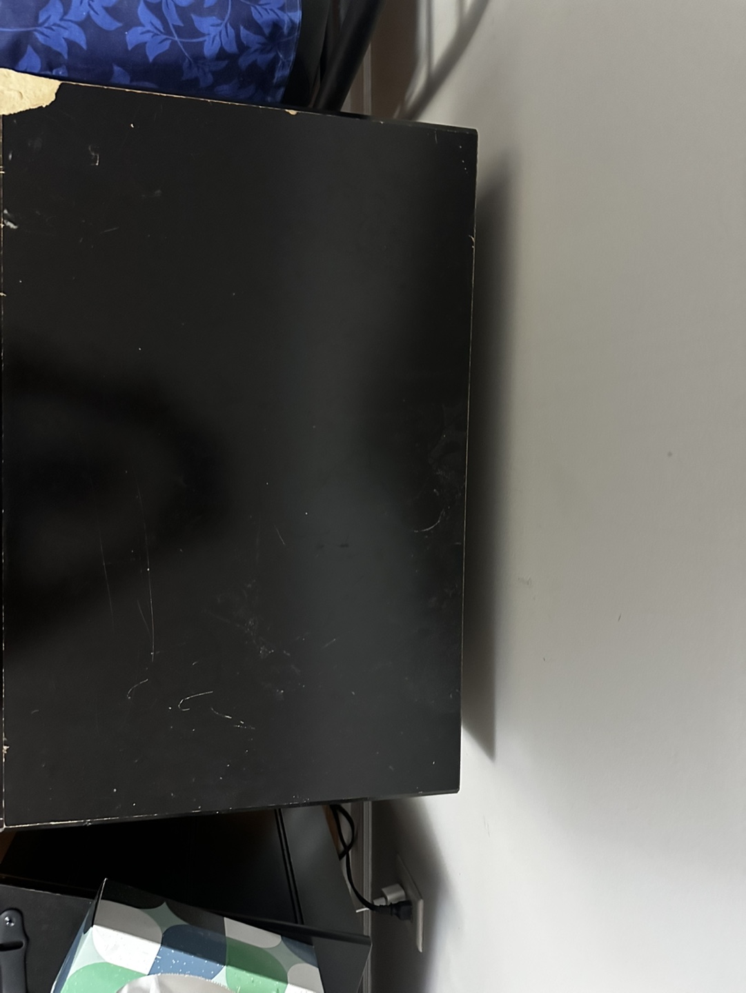 Black Nightstand with Two Drawers - photo 2