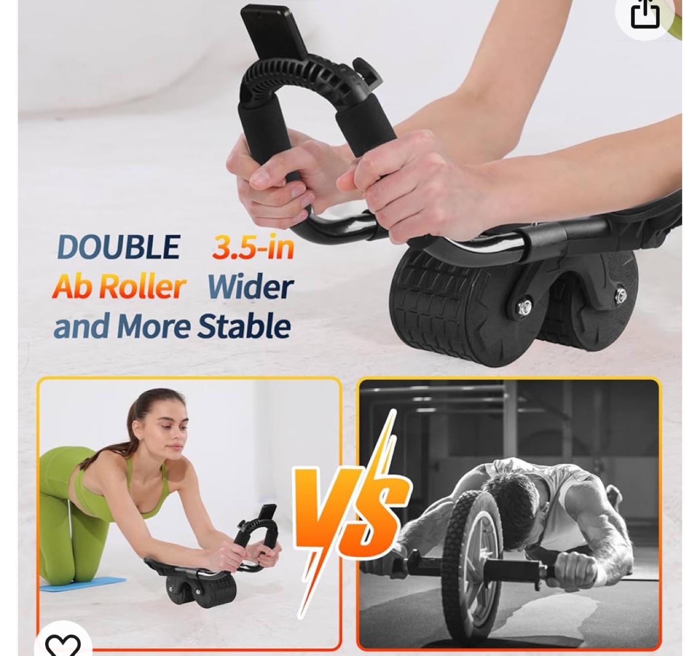 Automatic Rebound Abdominal Wheel for Strengthening Core Muscles