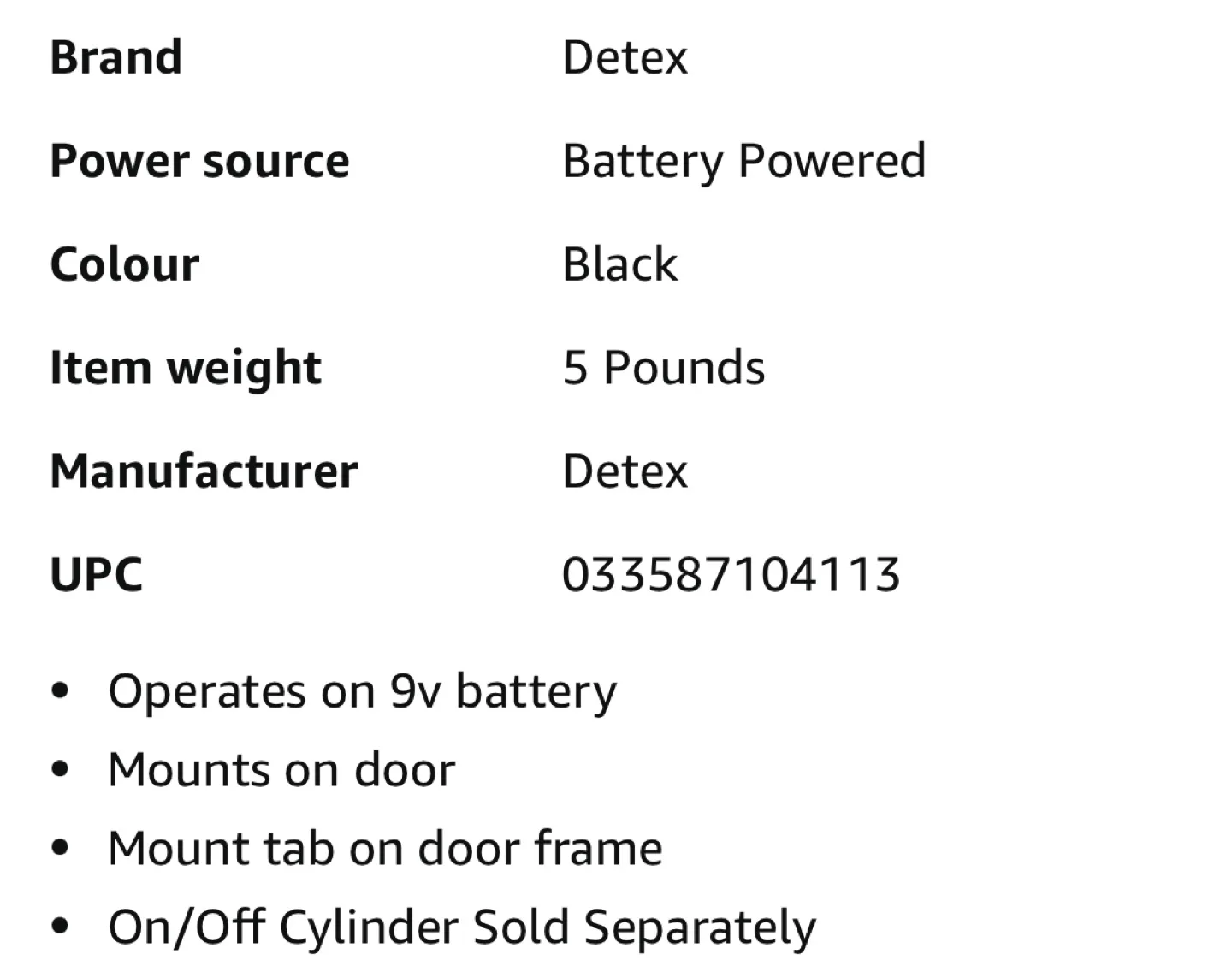 D'tex EAX-500 Exit Alarm - Black image indicator(2)