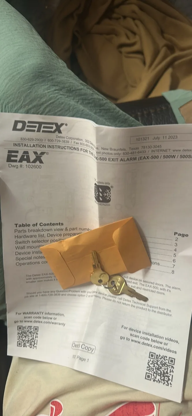 D'tex EAX-500 Exit Alarm - Black image indicator(4)