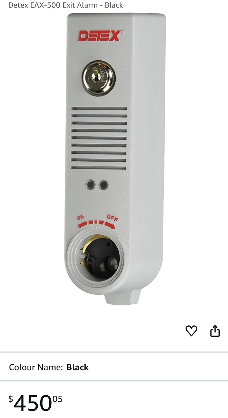 D'tex EAX-500 Exit Alarm - Black image indicator(3)