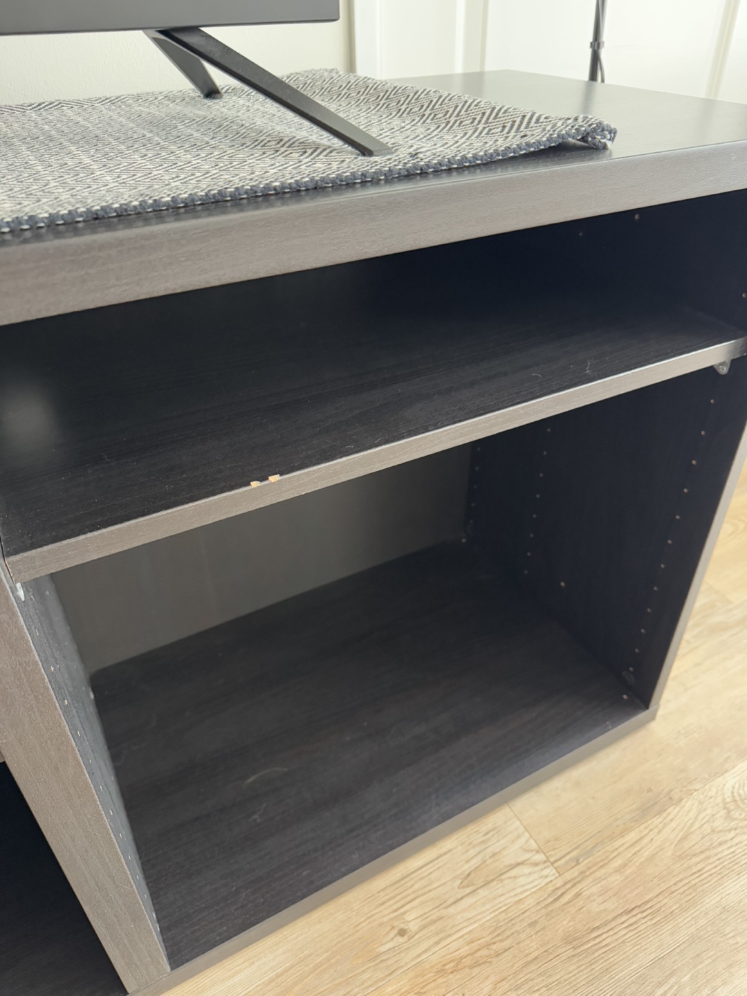 IKEA Black TV Stand / media unit - photo 4