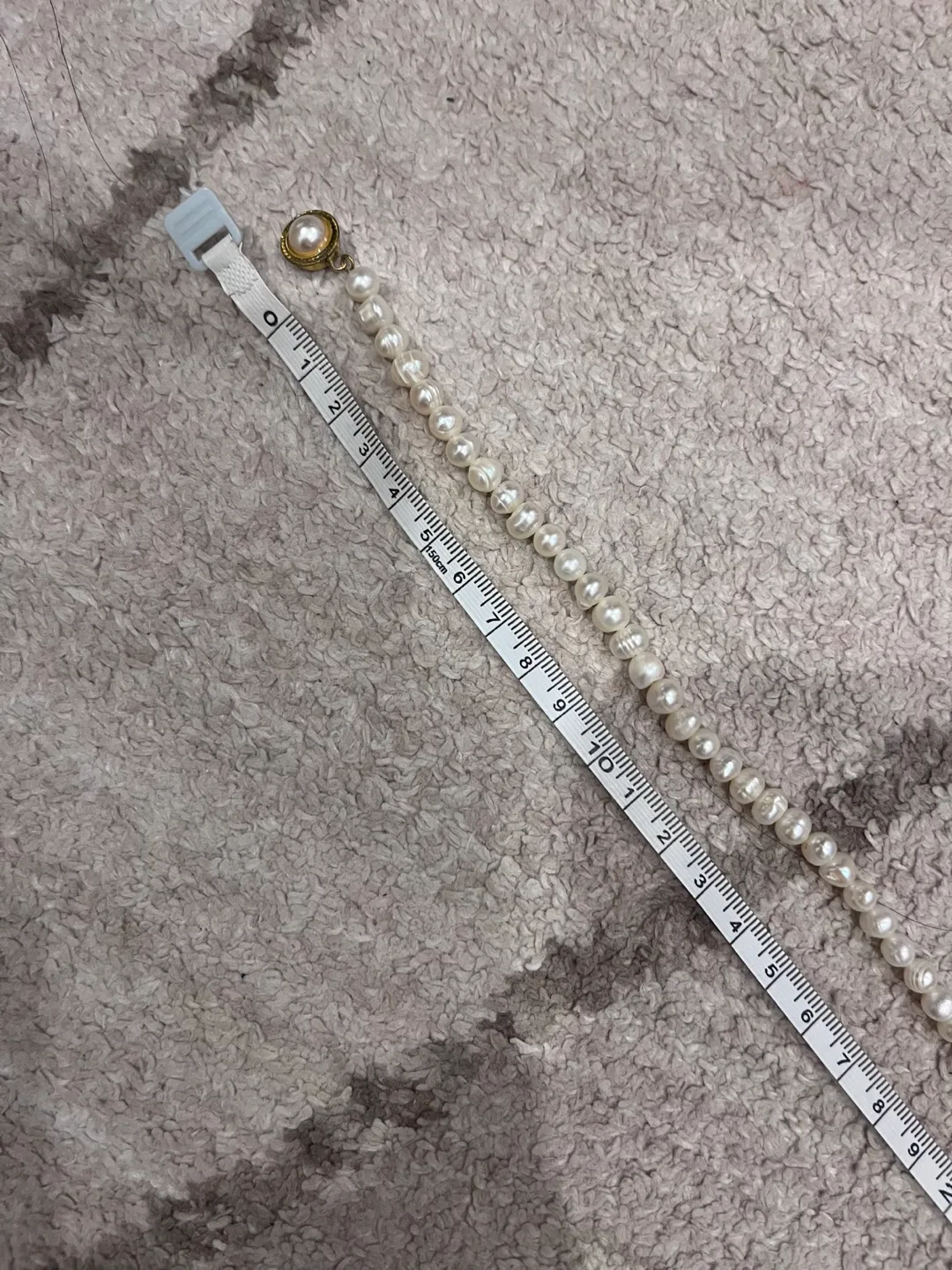 Cultured Pearl Necklace with Gold clasp image indicator(3)