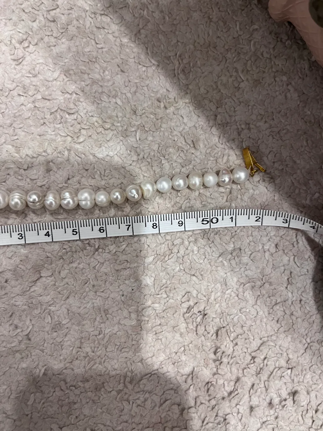 Cultured Pearl Necklace with Gold clasp image indicator(2)