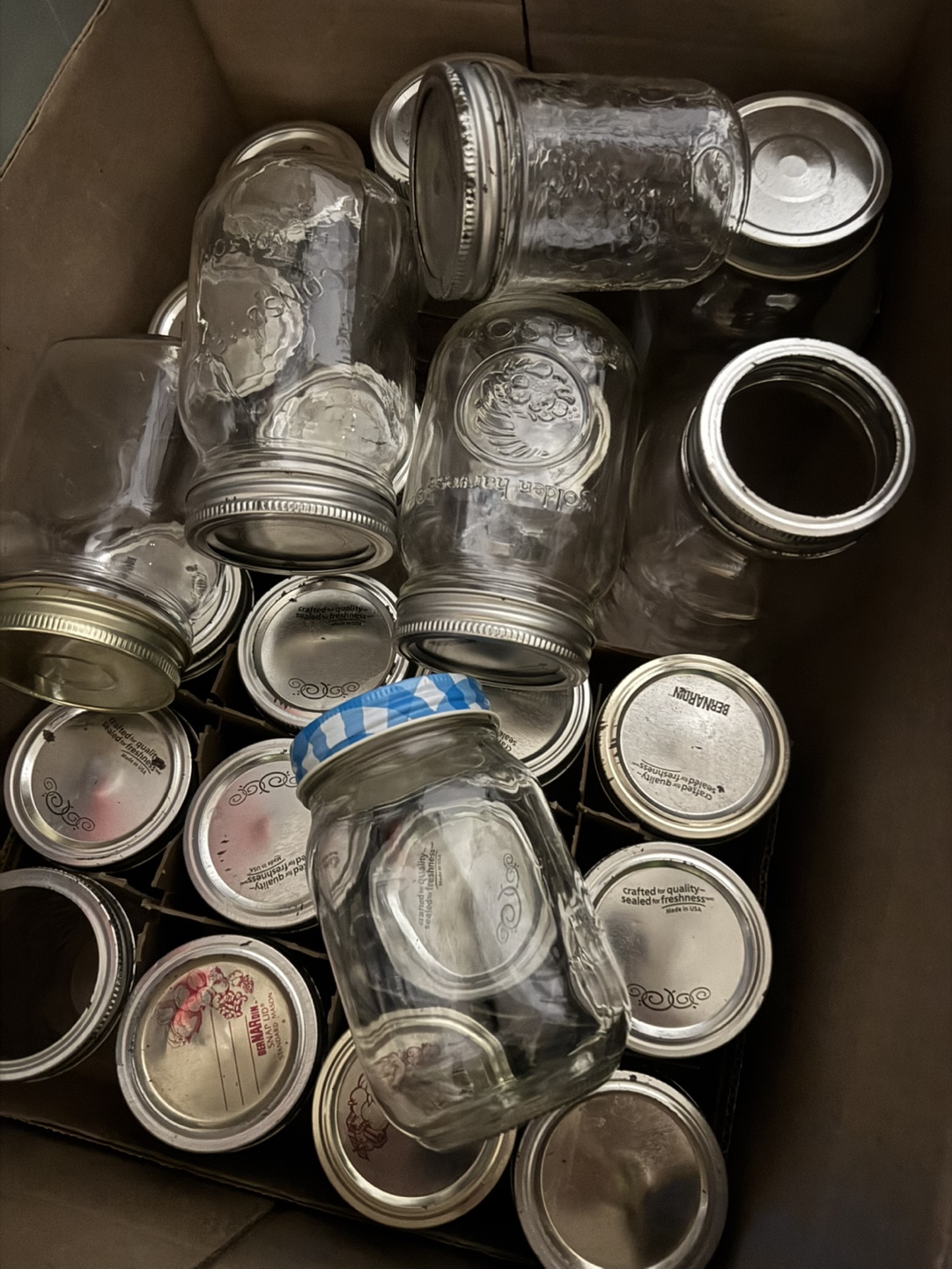 Box of Mason Jars
