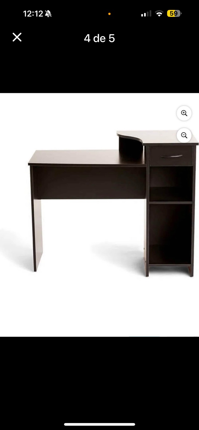 Black Desk with Drawer - photo 5