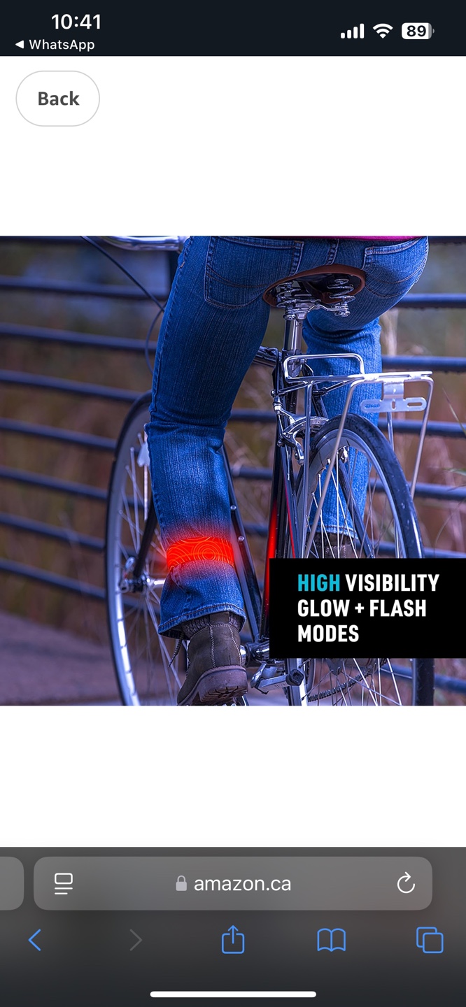 Red  Reflective  Safety  Light - photo 2