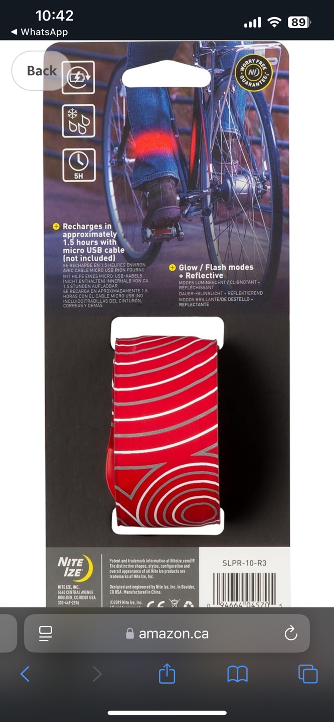 Red  Reflective  Safety  Light - photo 4
