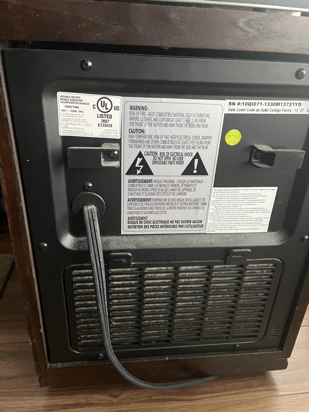 Duraflame Portable Electric Heater - photo 2